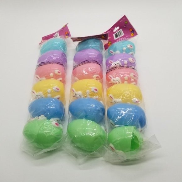 Fun to Fill Easter Bag O Eggs Stand Up Bunny Rabbit Light Colored - Picture 5 of 5